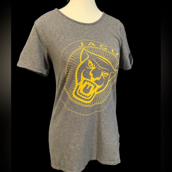 Jaguar Graphic Gray Women's Short Sleeve Tee - Picture 2 of 5
